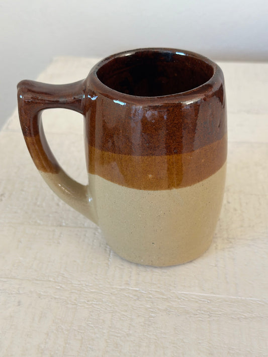 Vintage Brown Pottery Mug