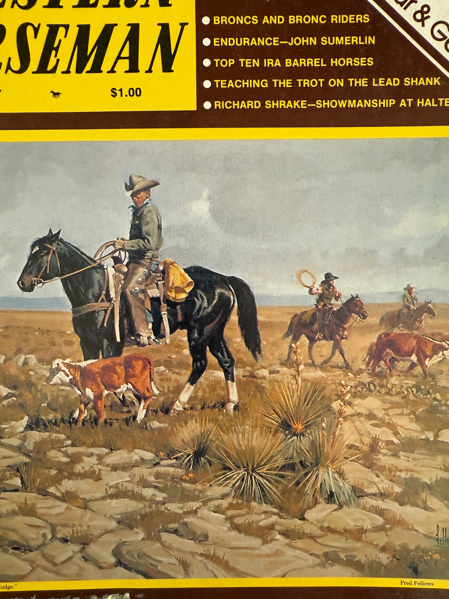 Vintage Western Horseman Magazine 1977