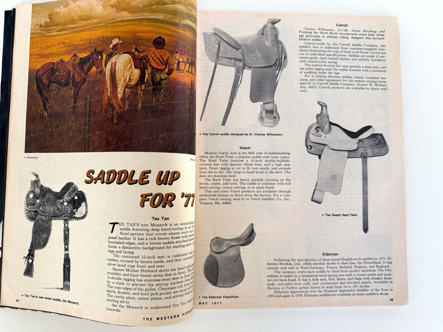 Vintage Western Horseman Magazine 1977