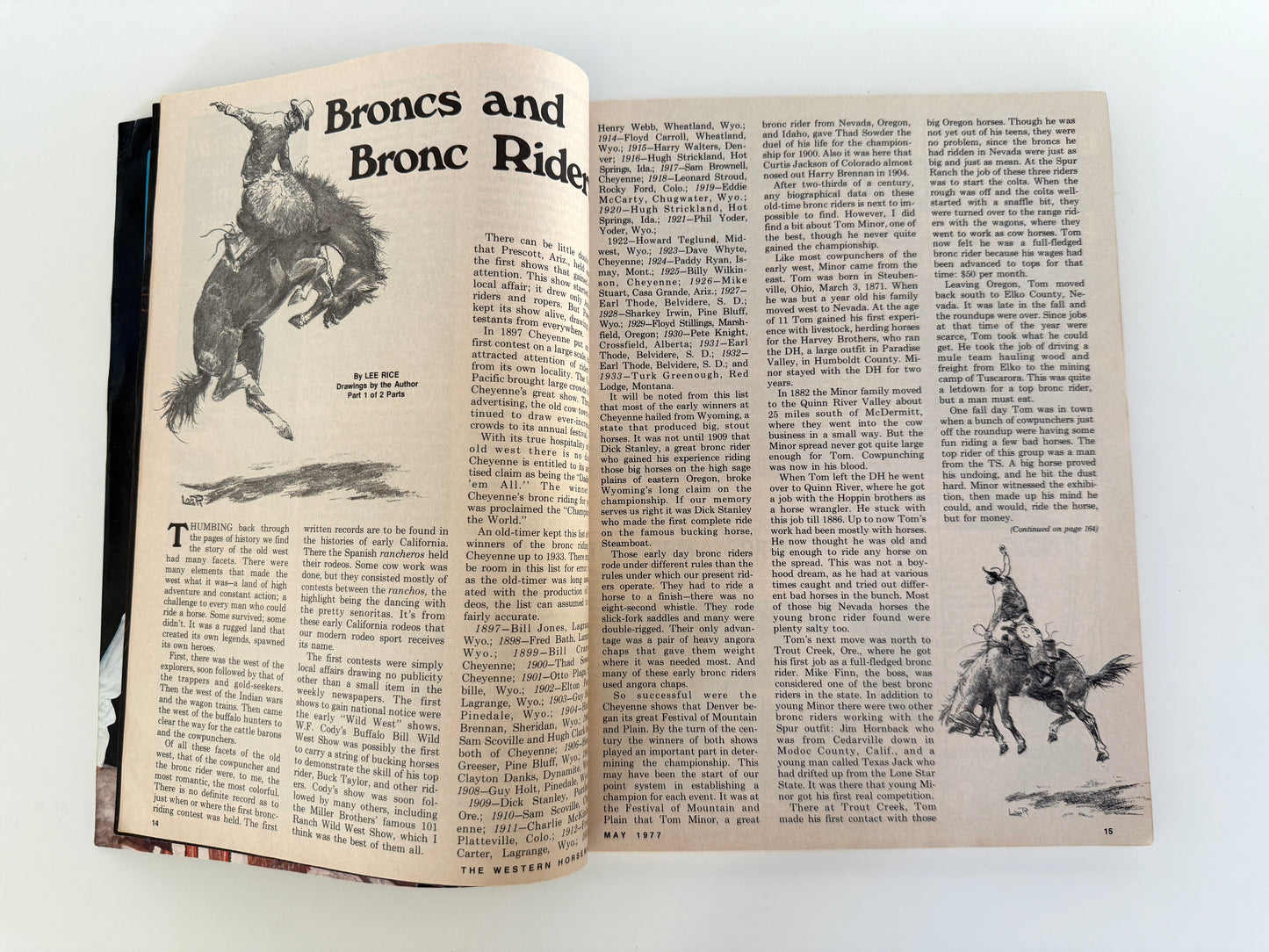 Vintage Western Horseman Magazine 1977