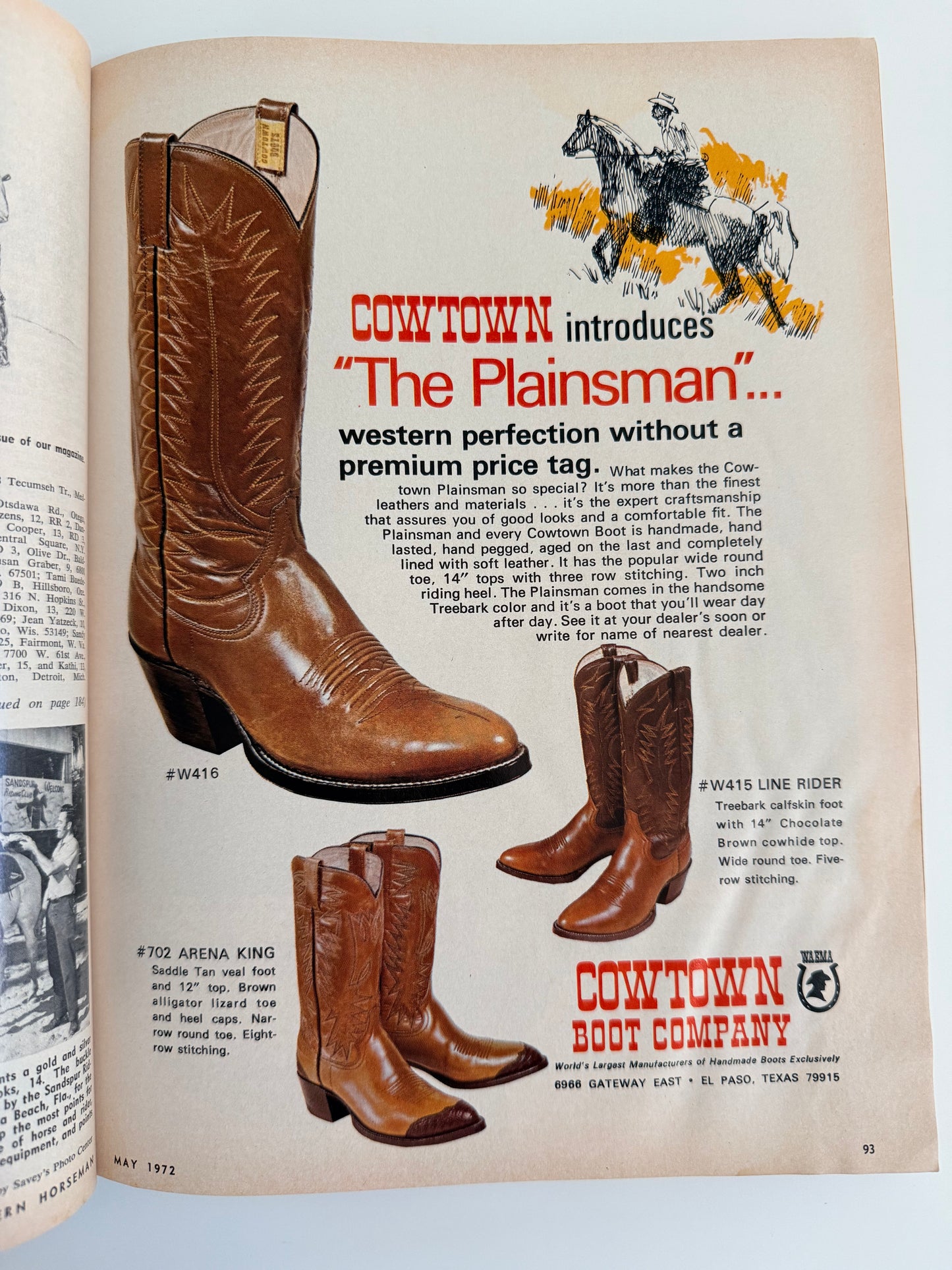 Western Horseman Magazine 1972