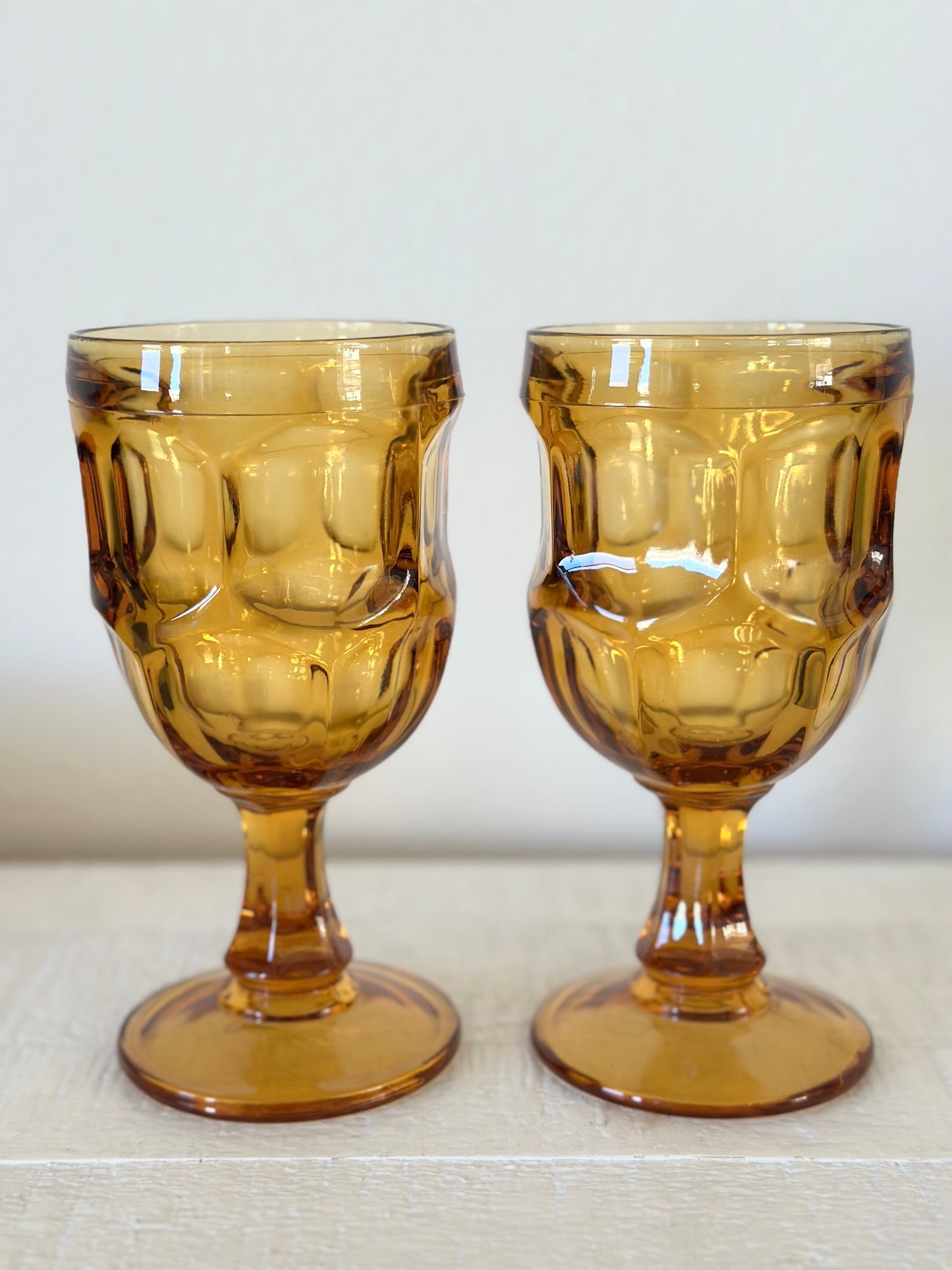 Vintage Goblet Glass Set