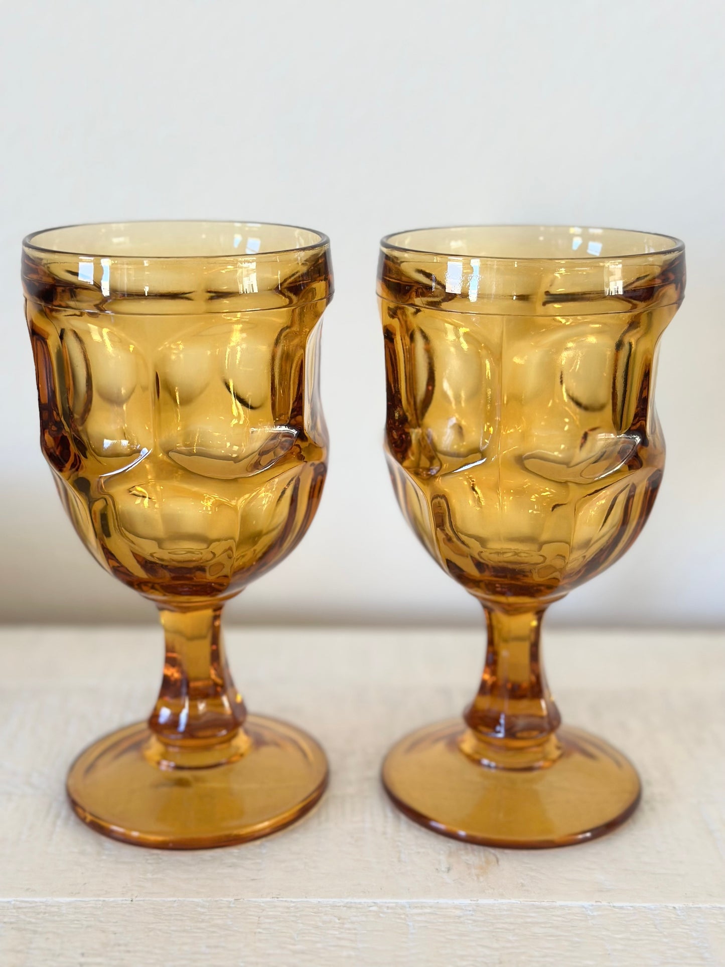 Vintage Goblet Glass Set