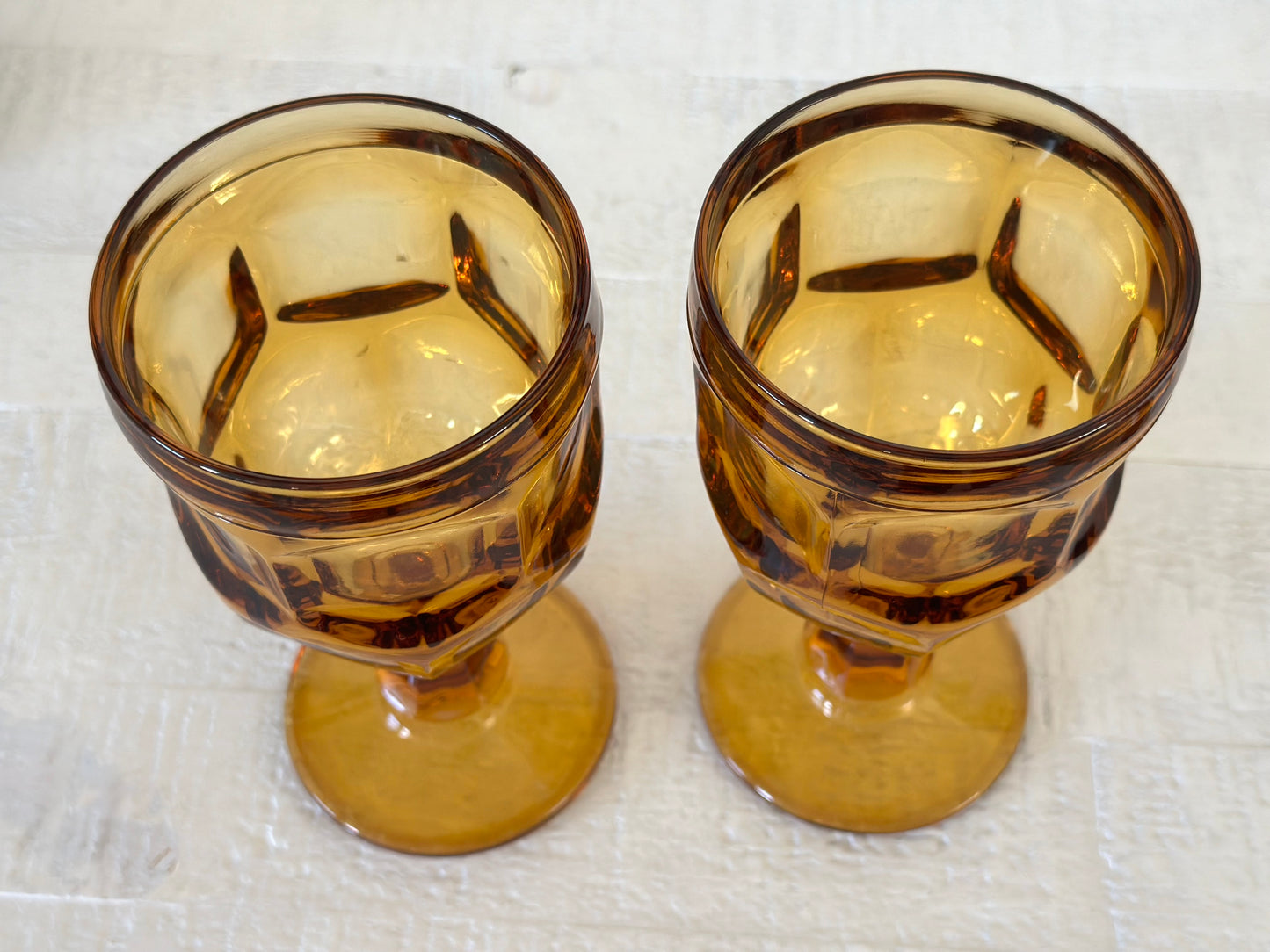 Vintage Goblet Glass Set