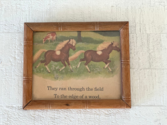 Vintage Framed Book Art