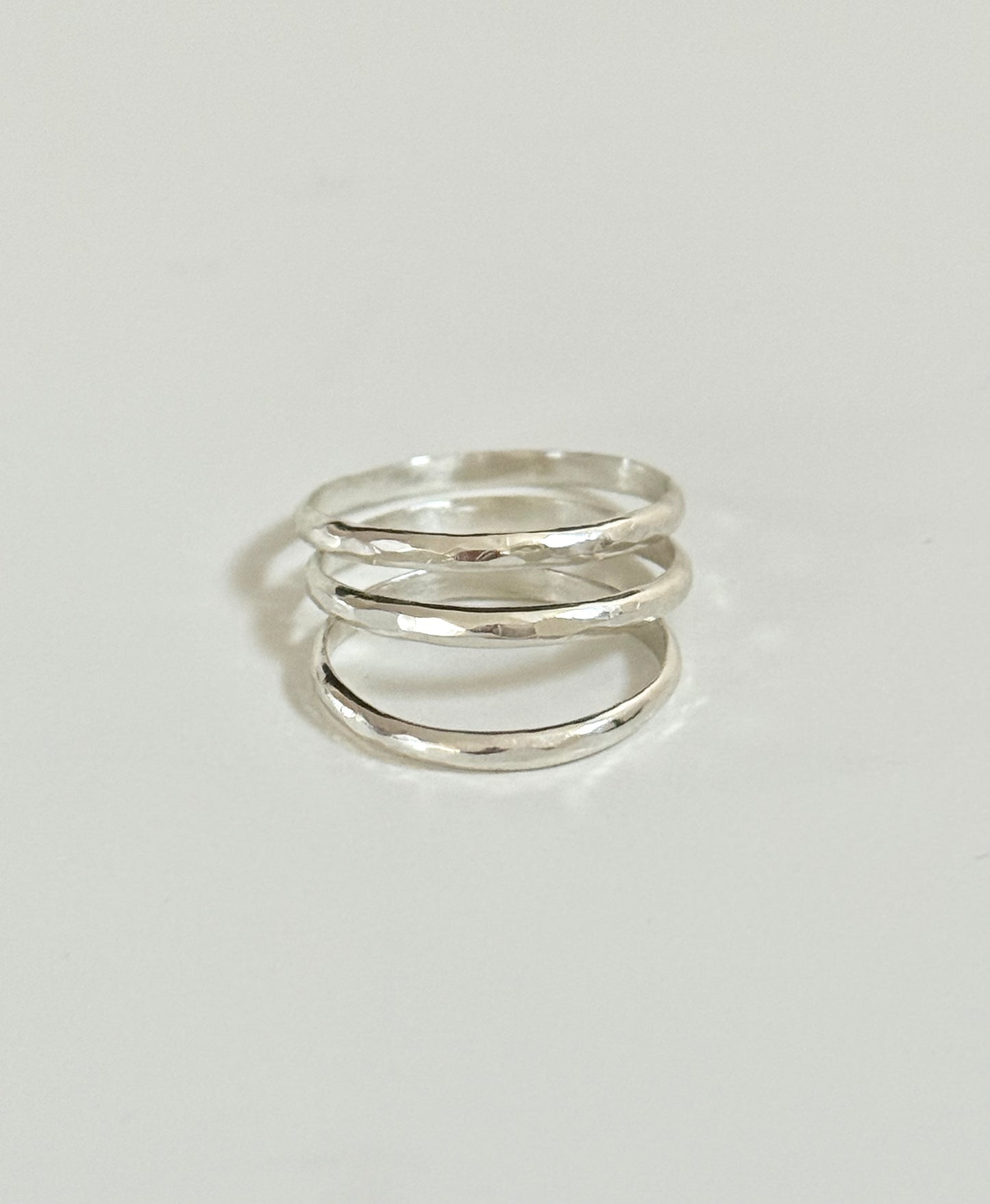 Hammered Stacker Rings