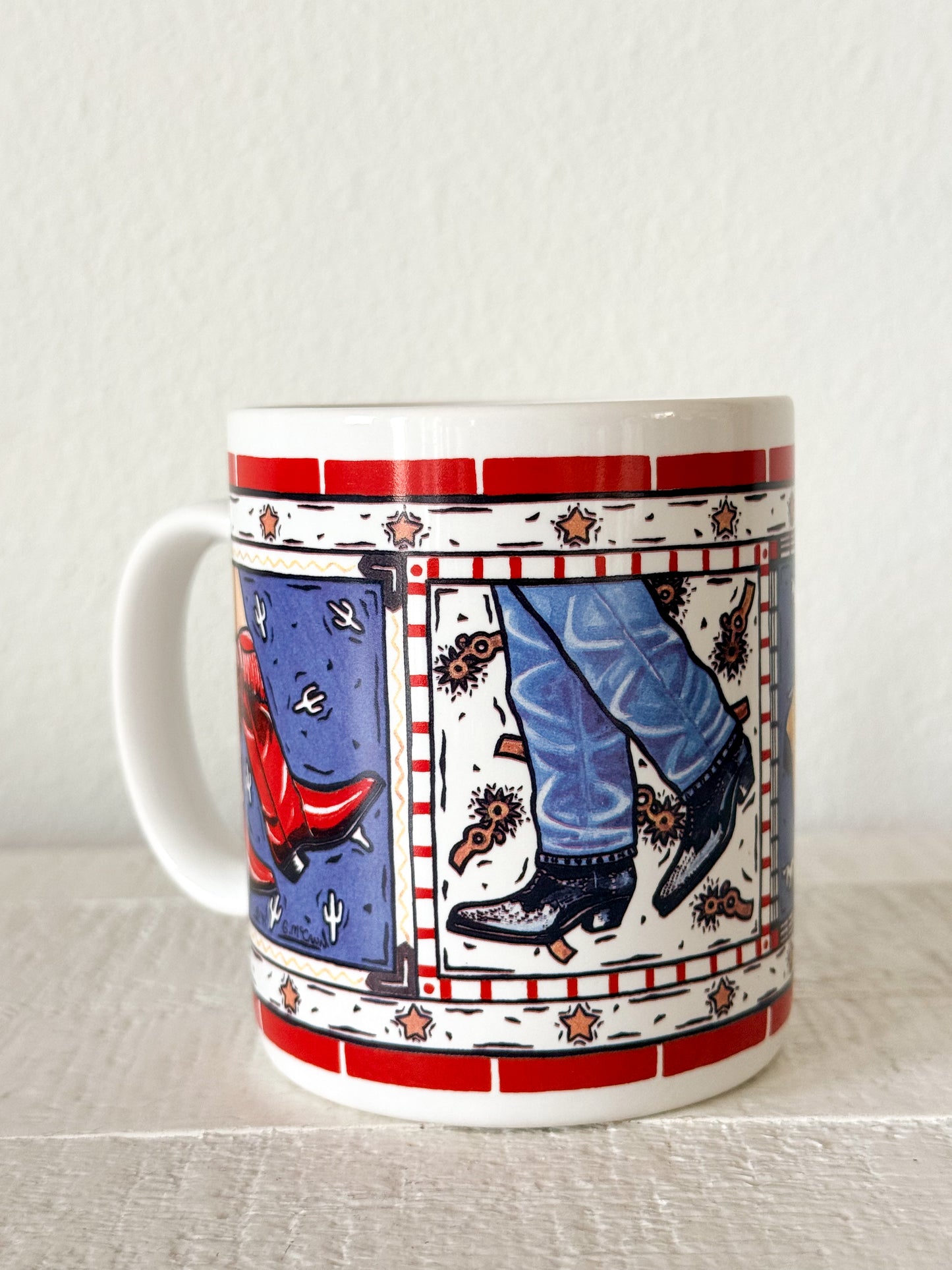 Vintage Cowboy Boots Mug