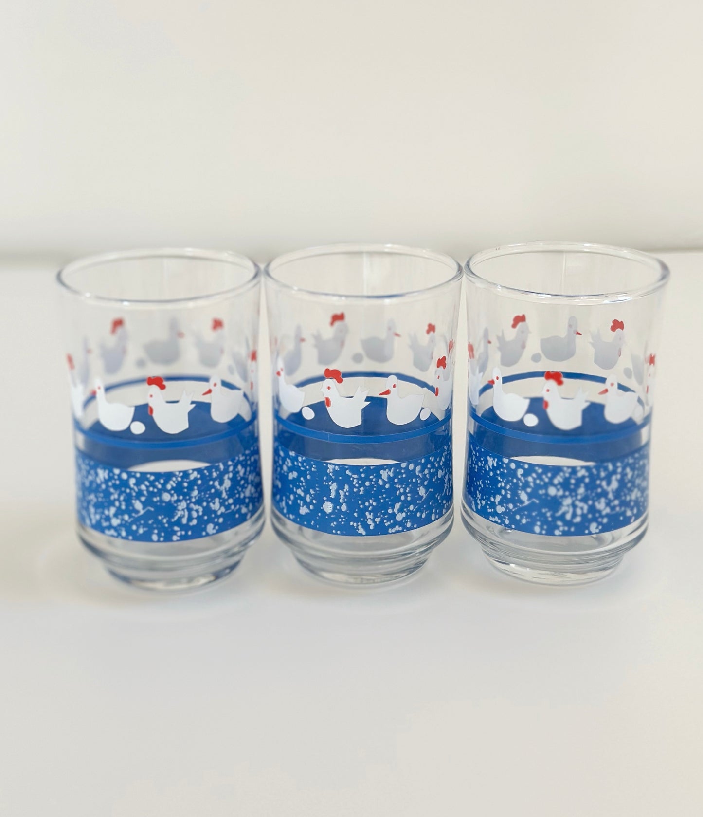 Vintage Chicken Juice Glasses