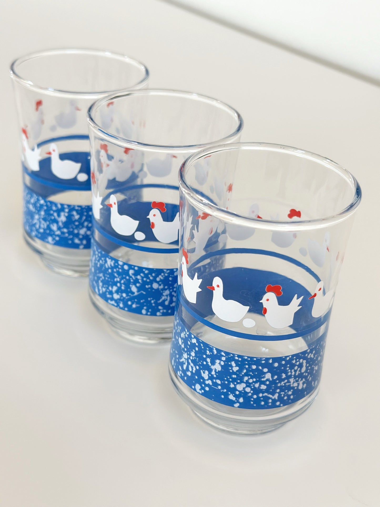 Vintage Chicken Juice Glasses