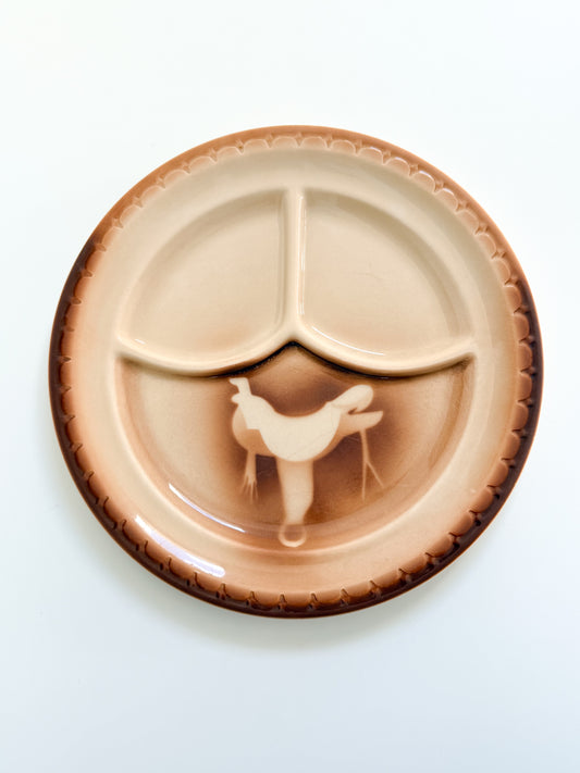 Vintage Saddle Divided Plate
