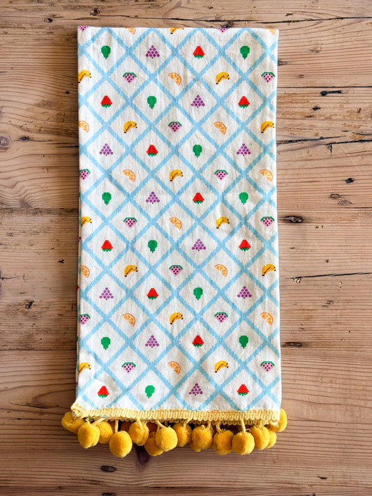 Colorful fruit tea towel