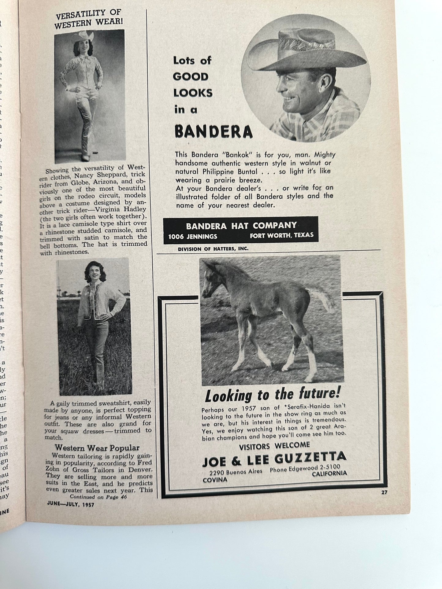 Vintage Horse Lovers Magazine 1957