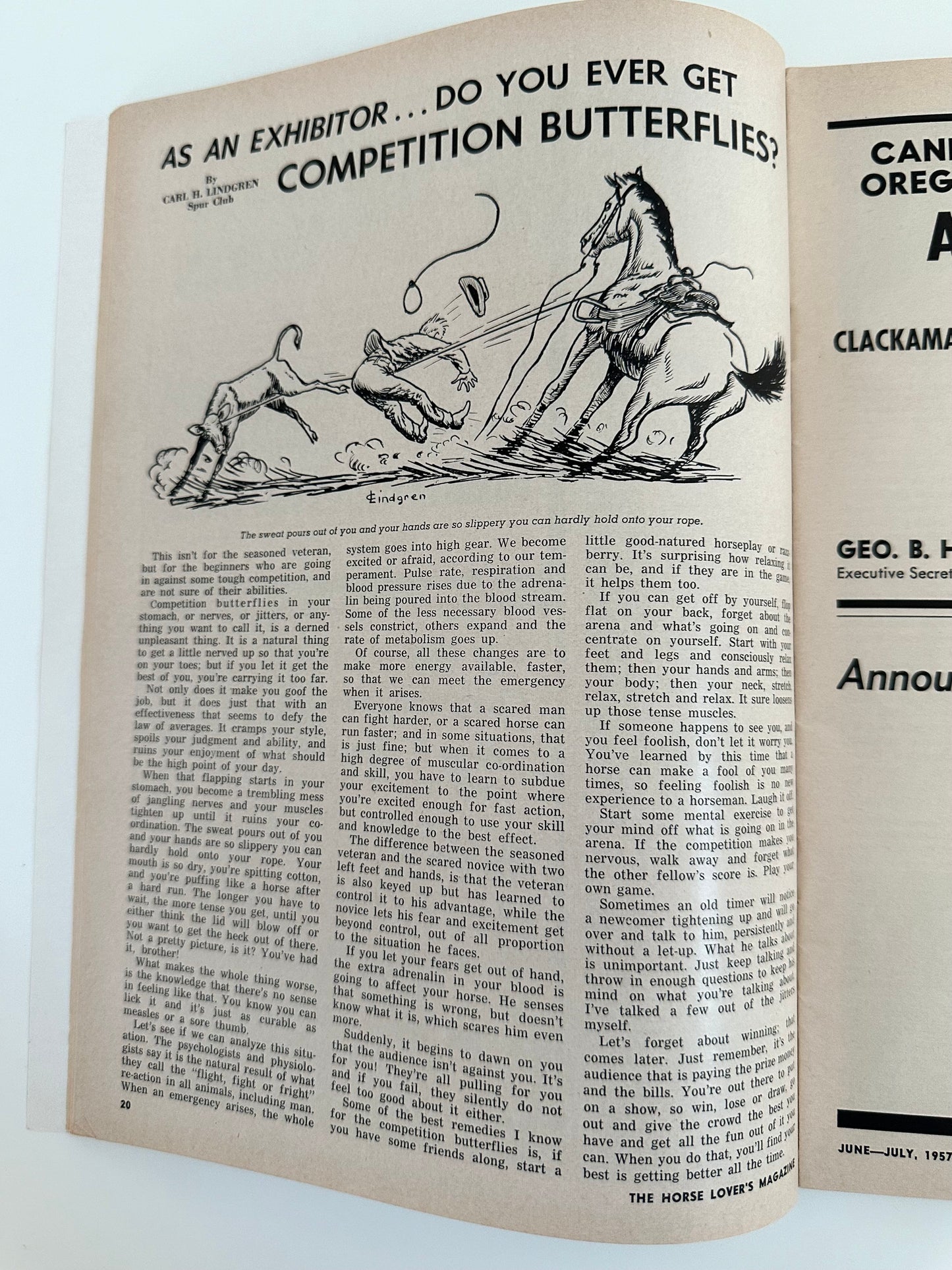 Vintage Horse Lovers Magazine 1957