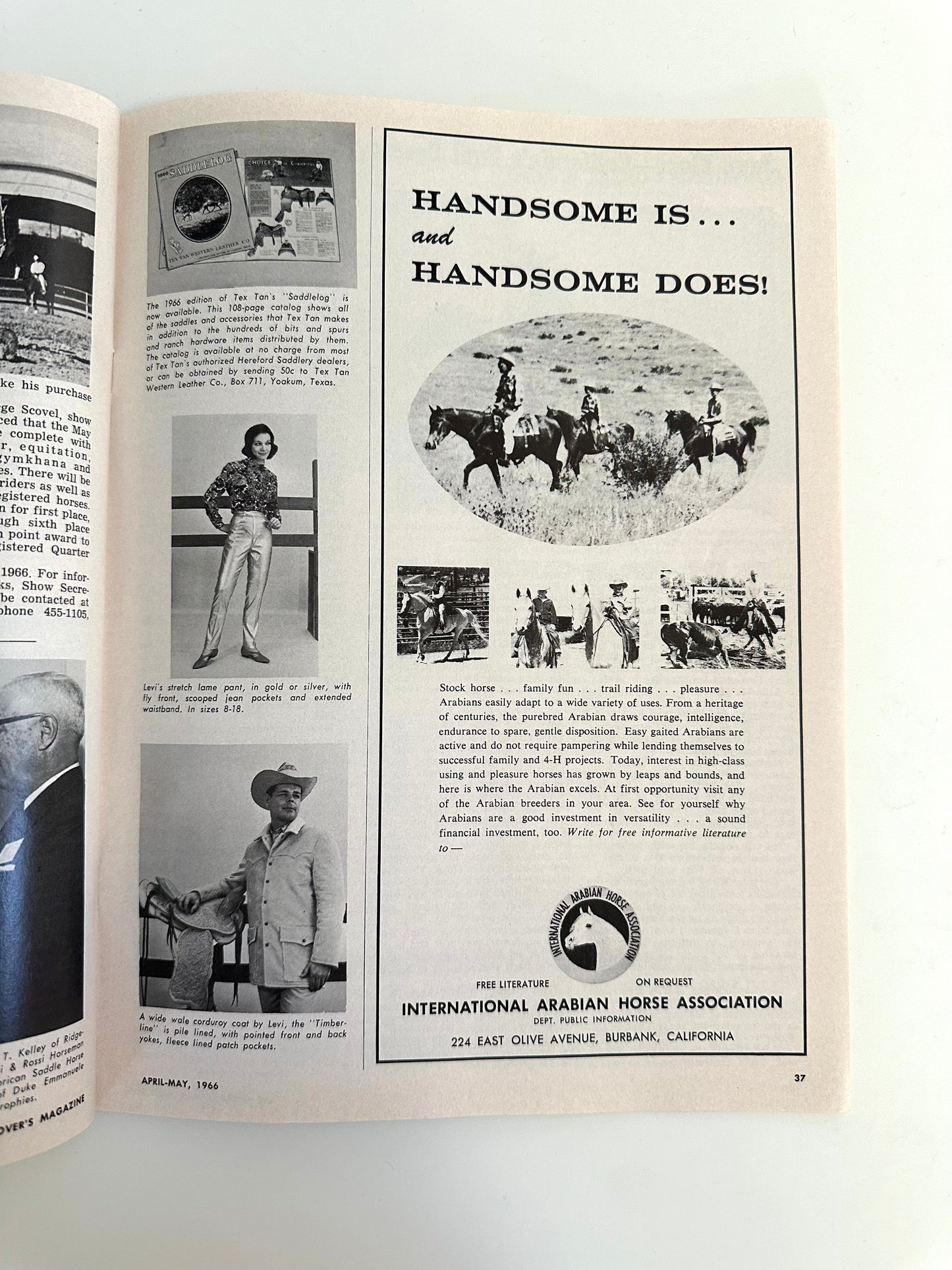 Vintage Horse Lovers Magazine 1966