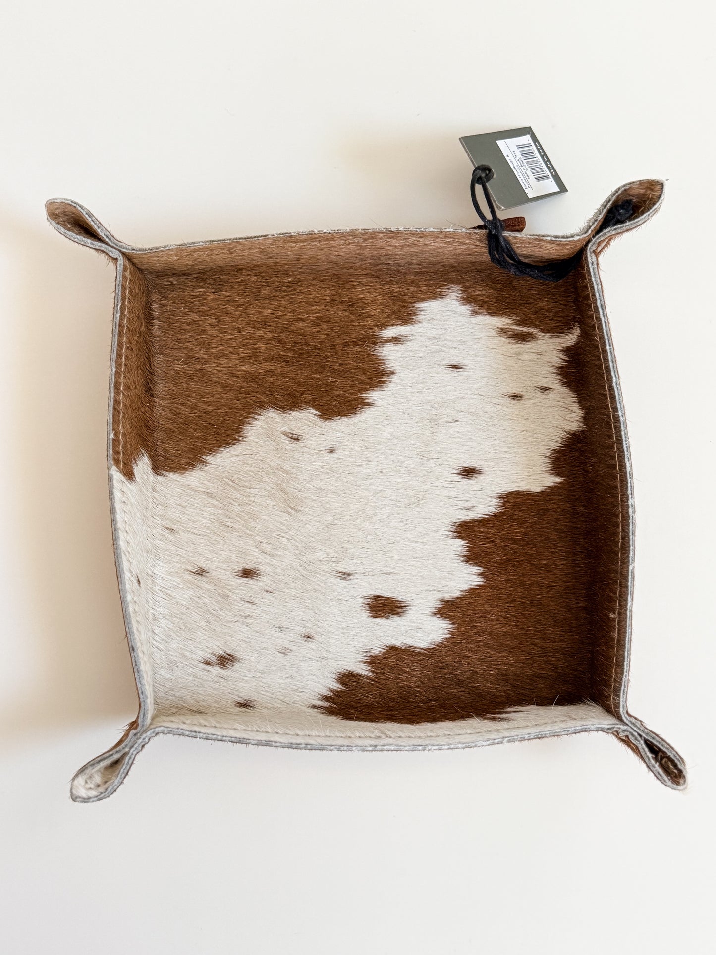 Cowhide Catchall Trays
