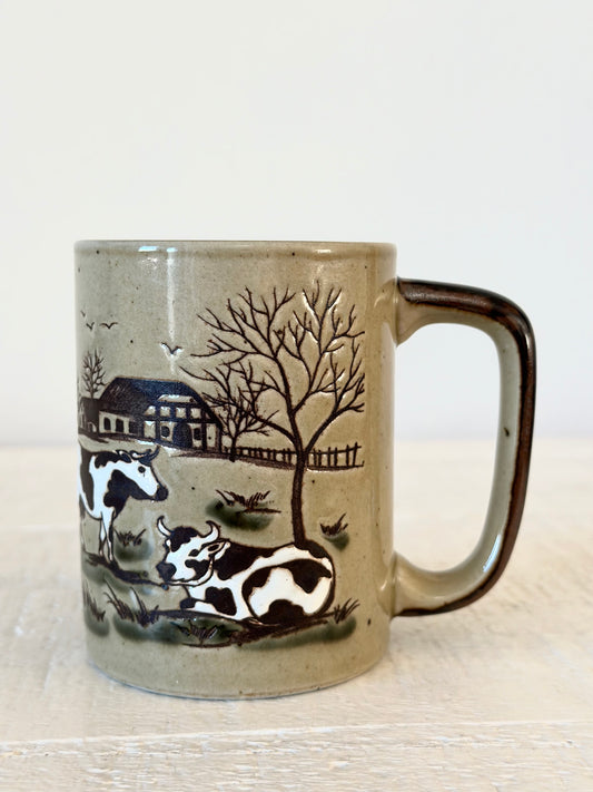 Vintage Cow Mug