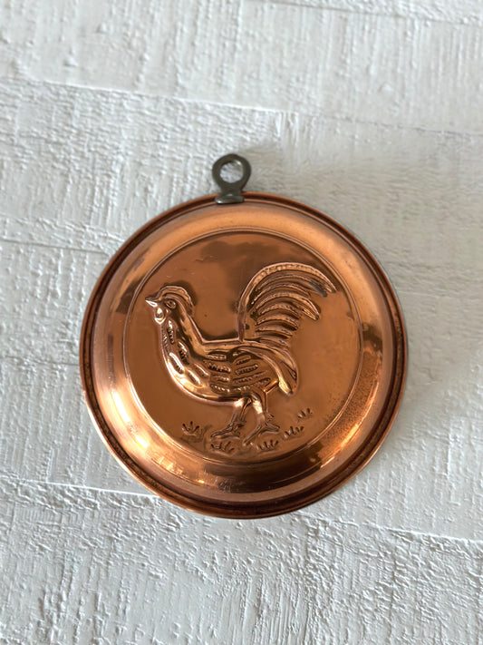 Vintage Copper Rooster  Mold