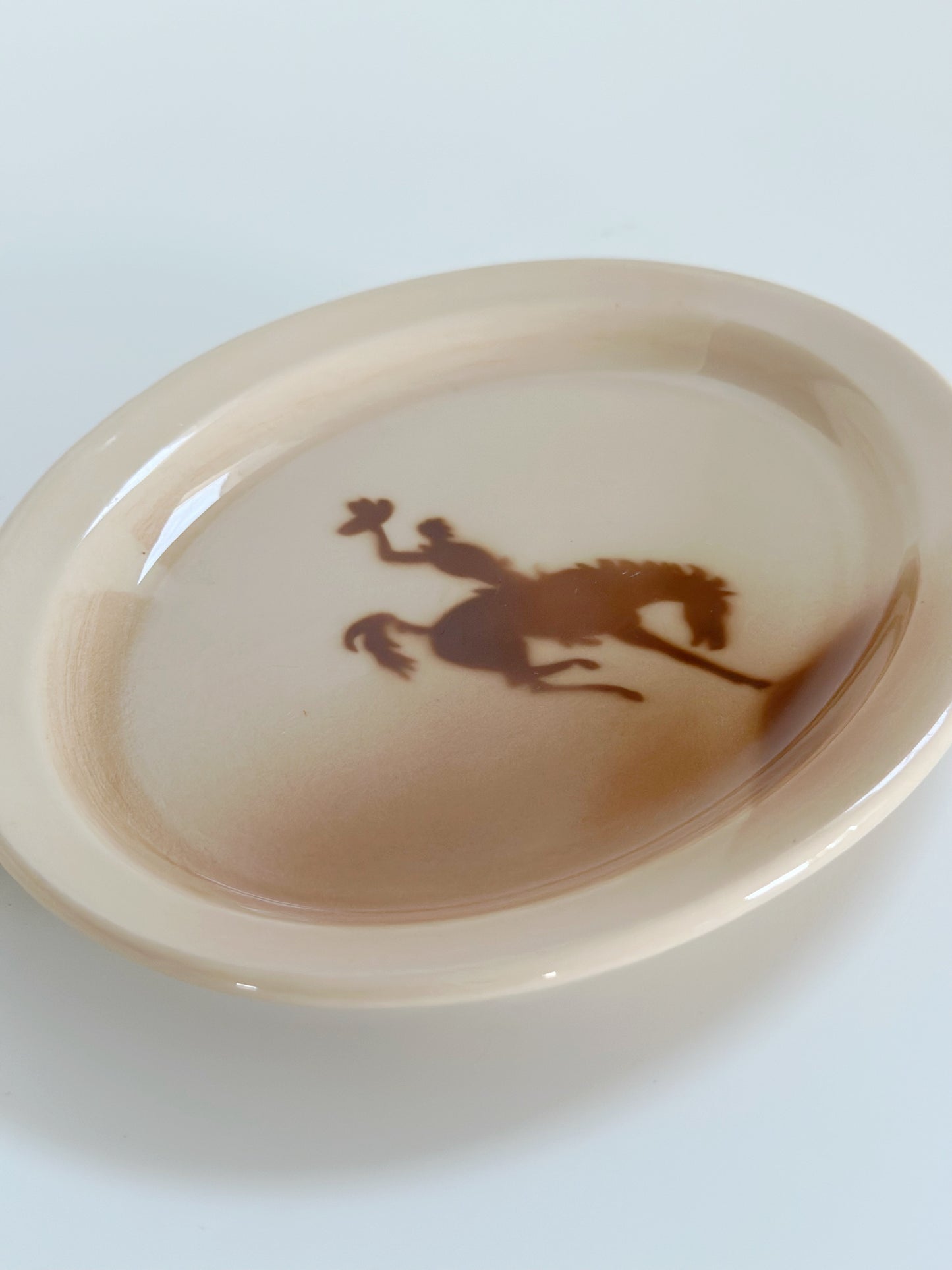 Vintage Small Cowboy Plate