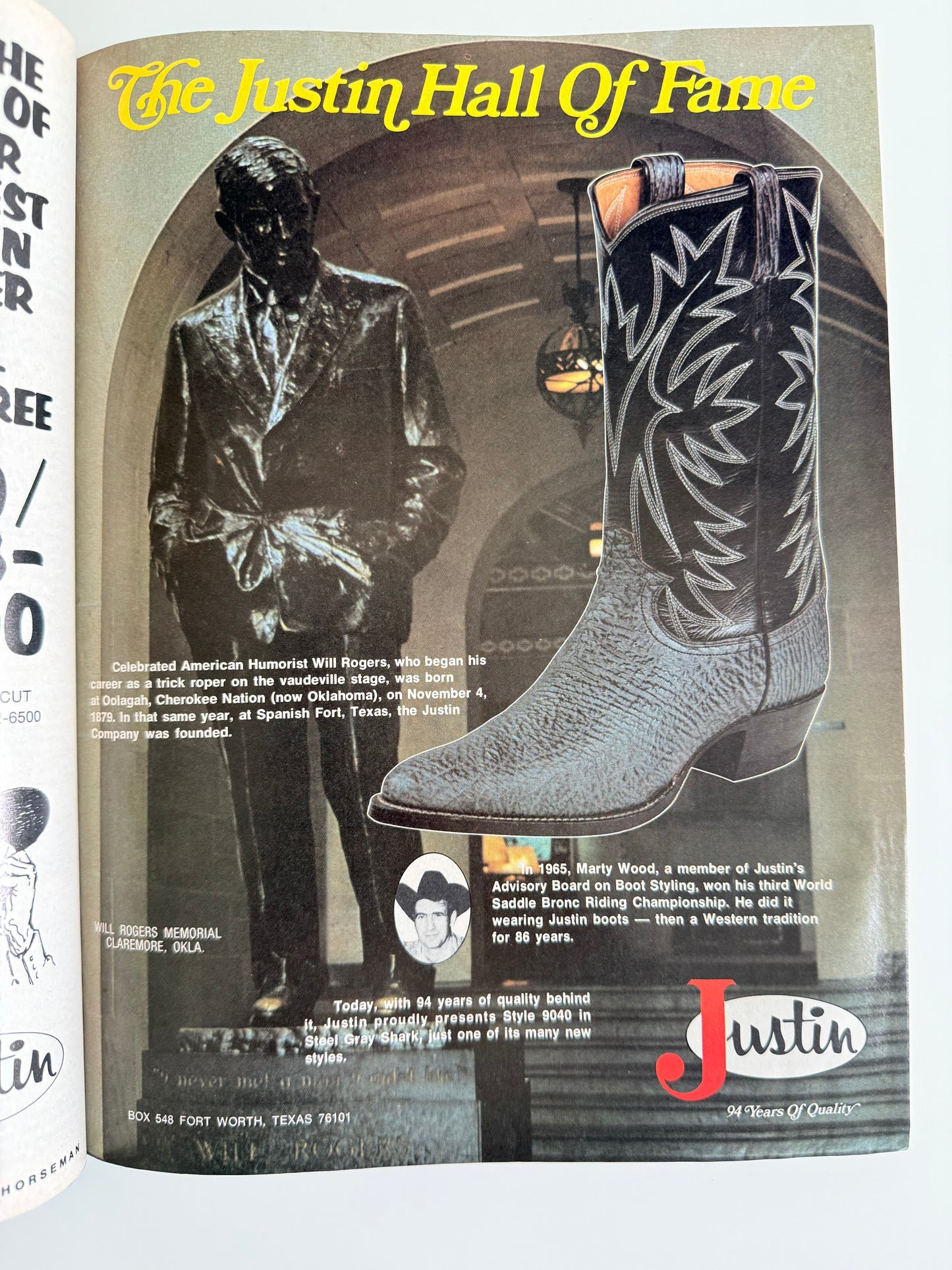 Western Horseman Magazine 1973