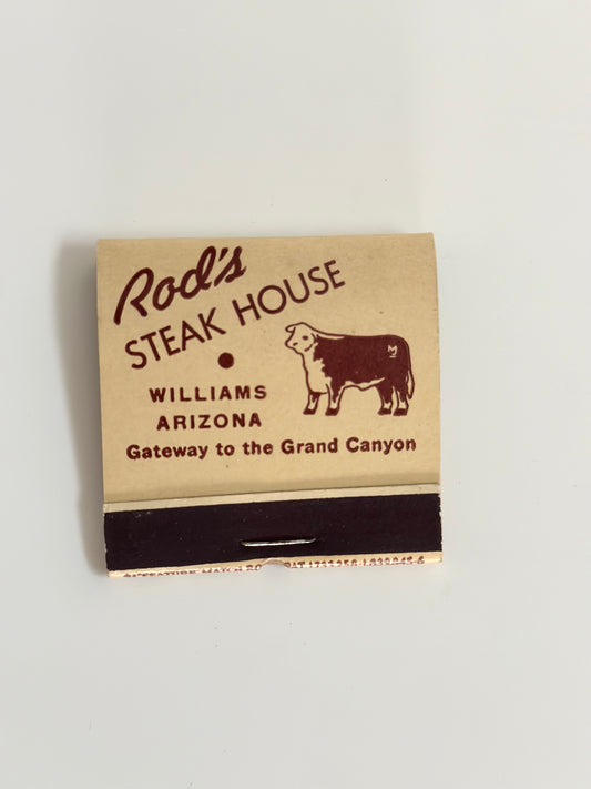 Vintage Rod’s Steak House Matches