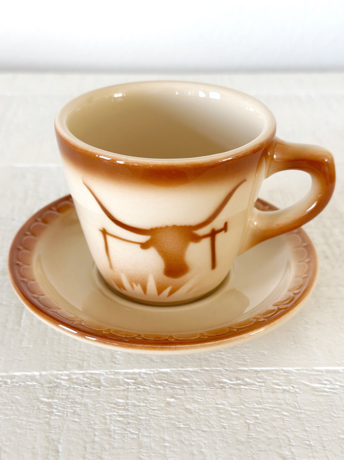 Vintage Western Mug and Saucer