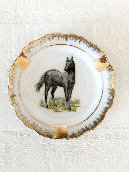 Vintage Horse Trinket Dish