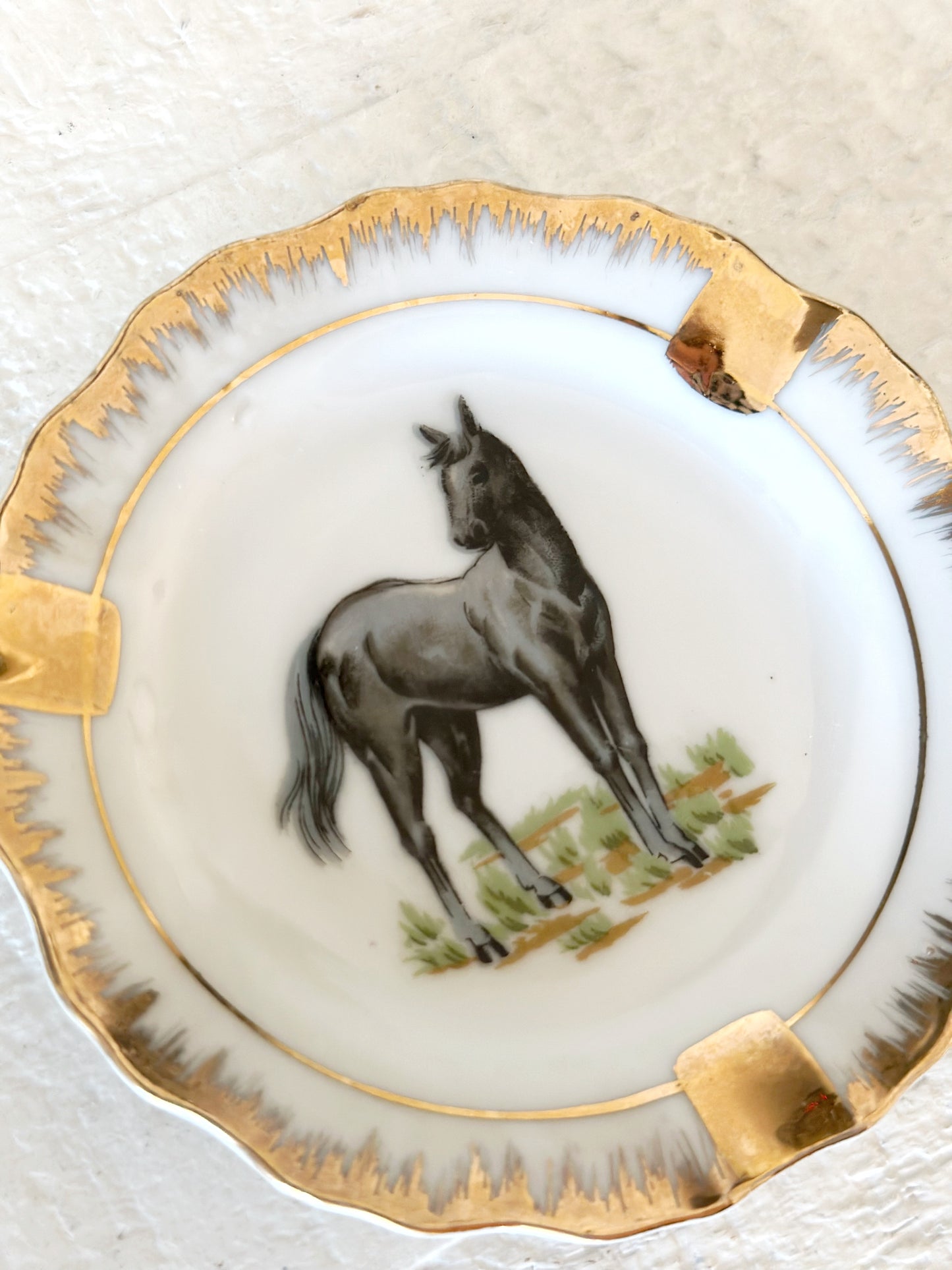 Vintage Horse Trinket Dish