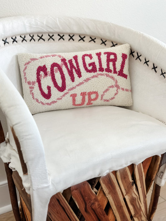 Cowgirl Up Hook Pillow