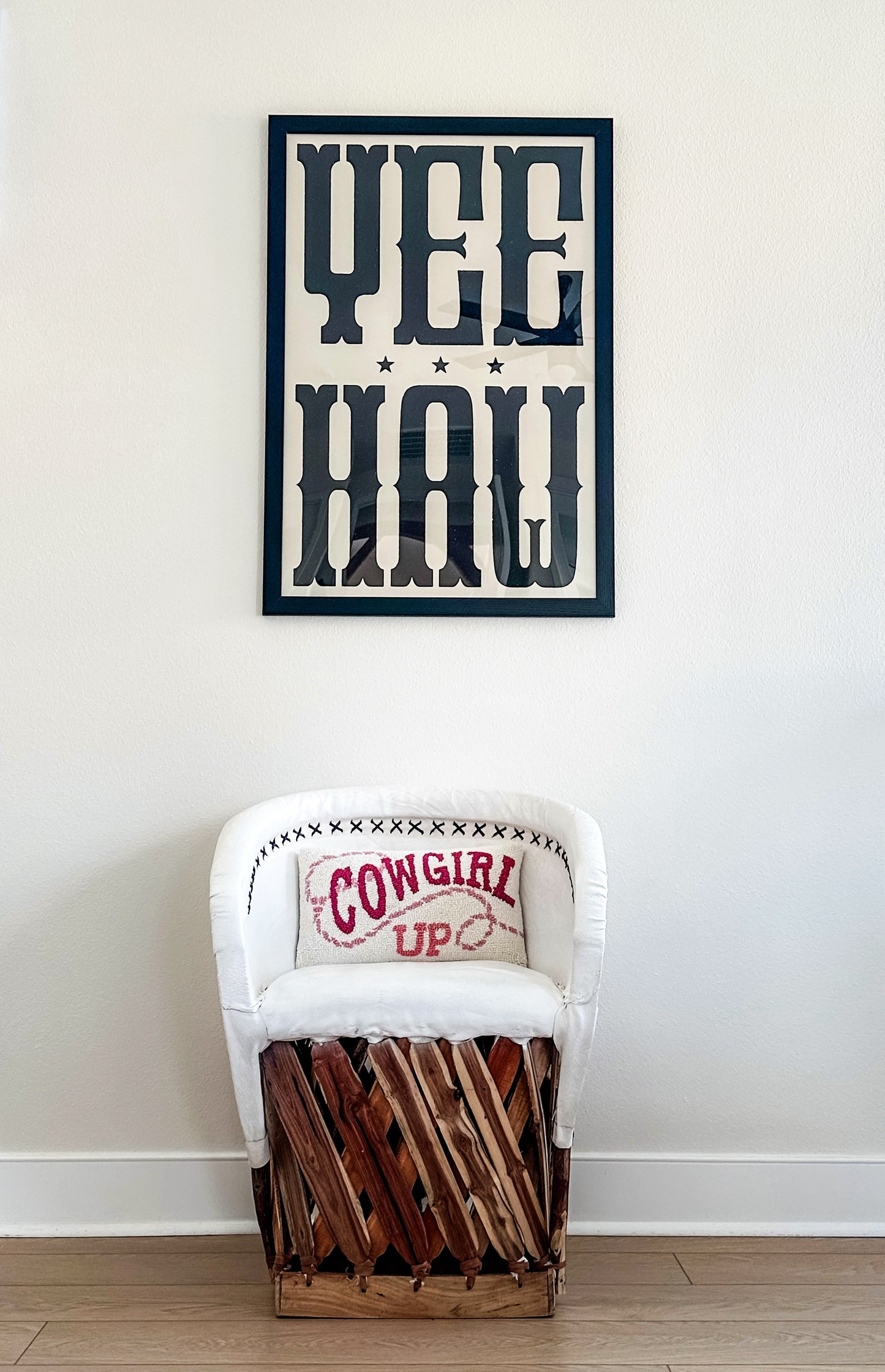 Cowgirl Up Hook Pillow