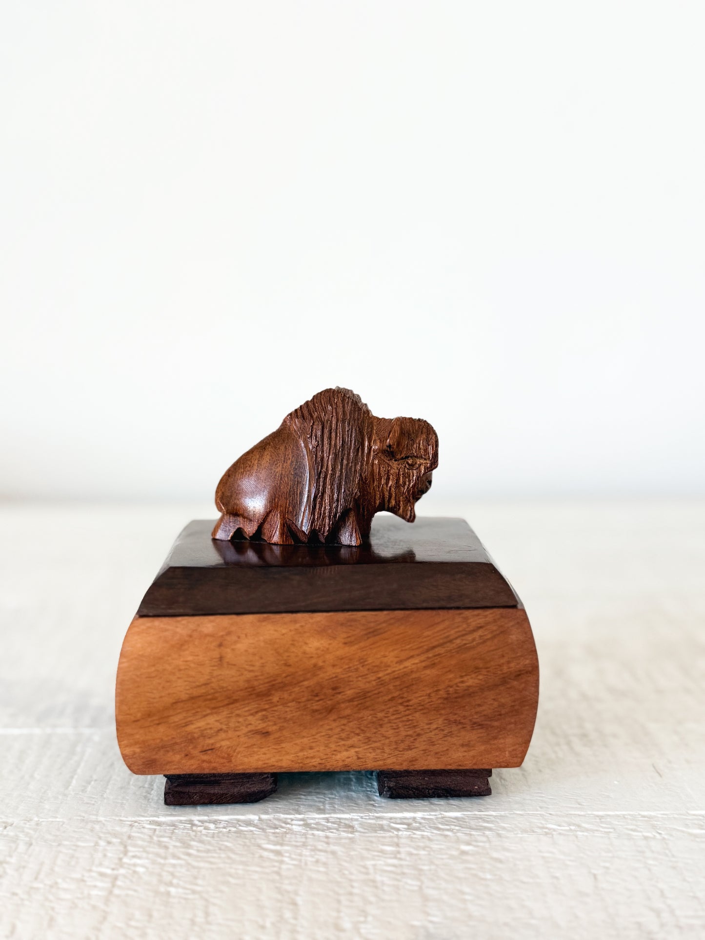 Ironwood Buffalo Trinket Box