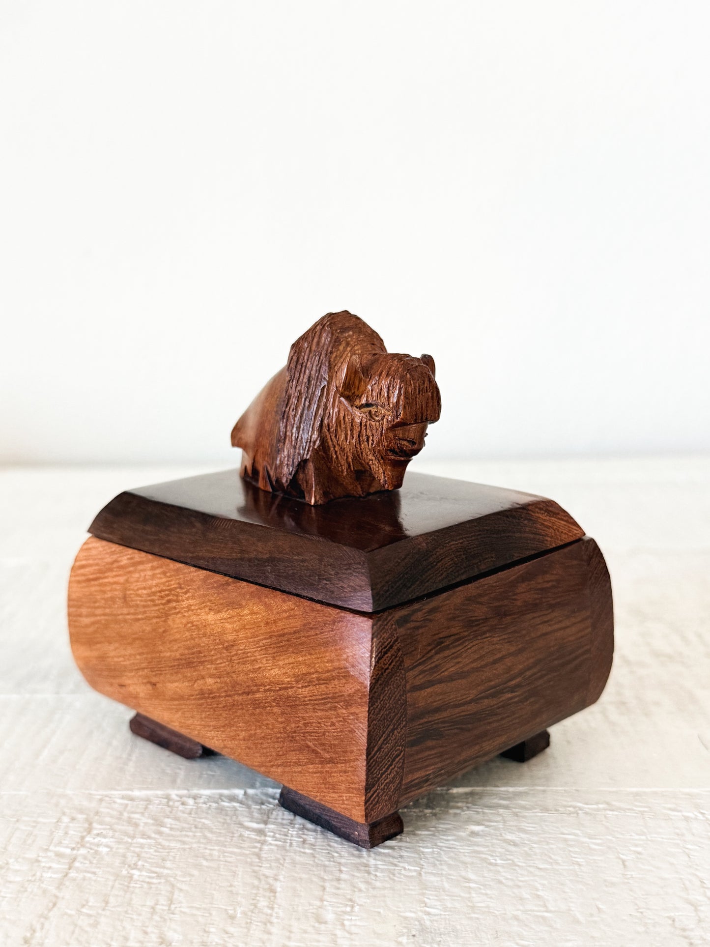 Ironwood Buffalo Trinket Box