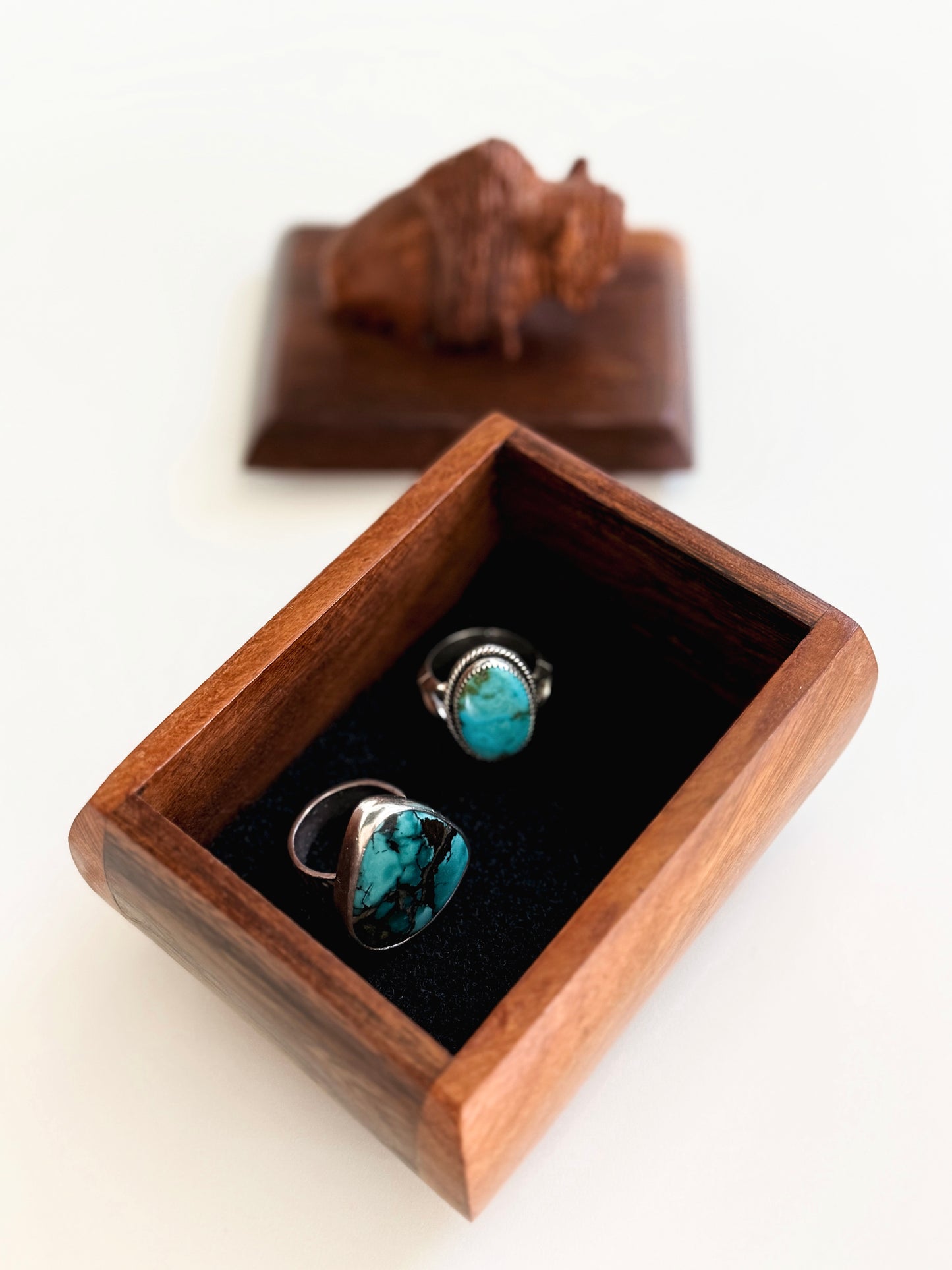 Ironwood Buffalo Trinket Box