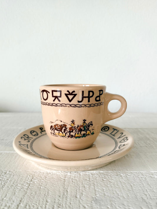Vintage Westward Ho Cup & Saucer