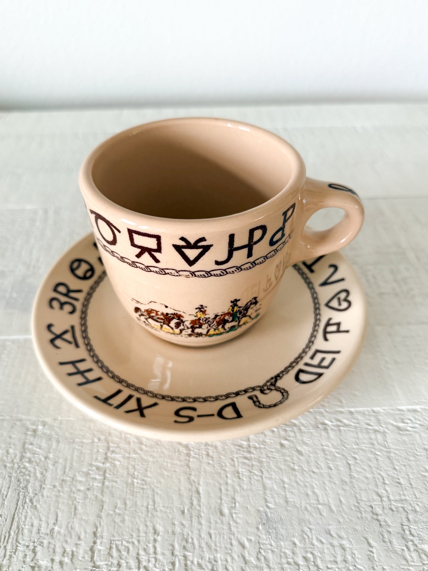 Vintage Westward Ho Cup & Saucer