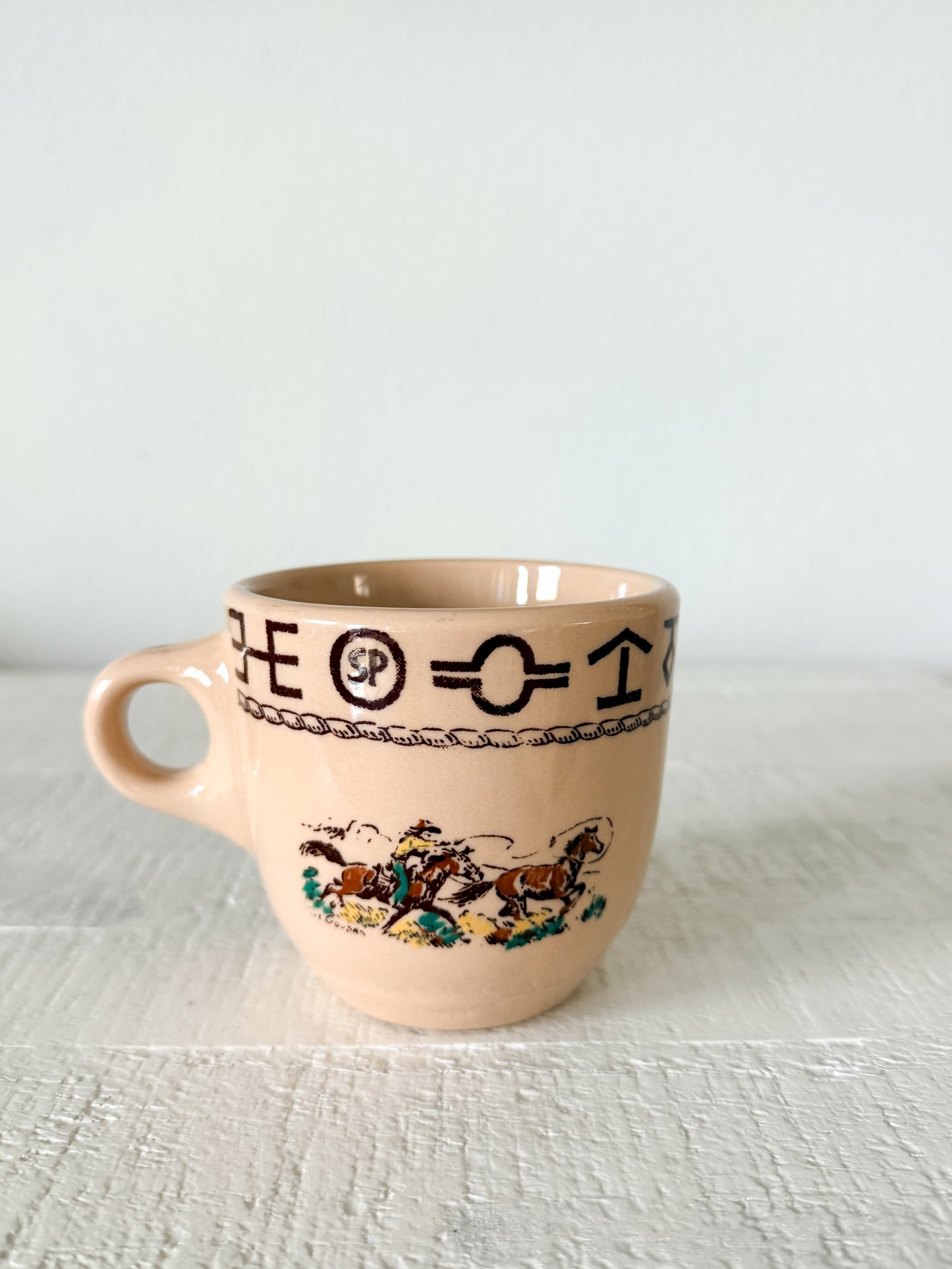 Vintage Westward Ho Cup & Saucer