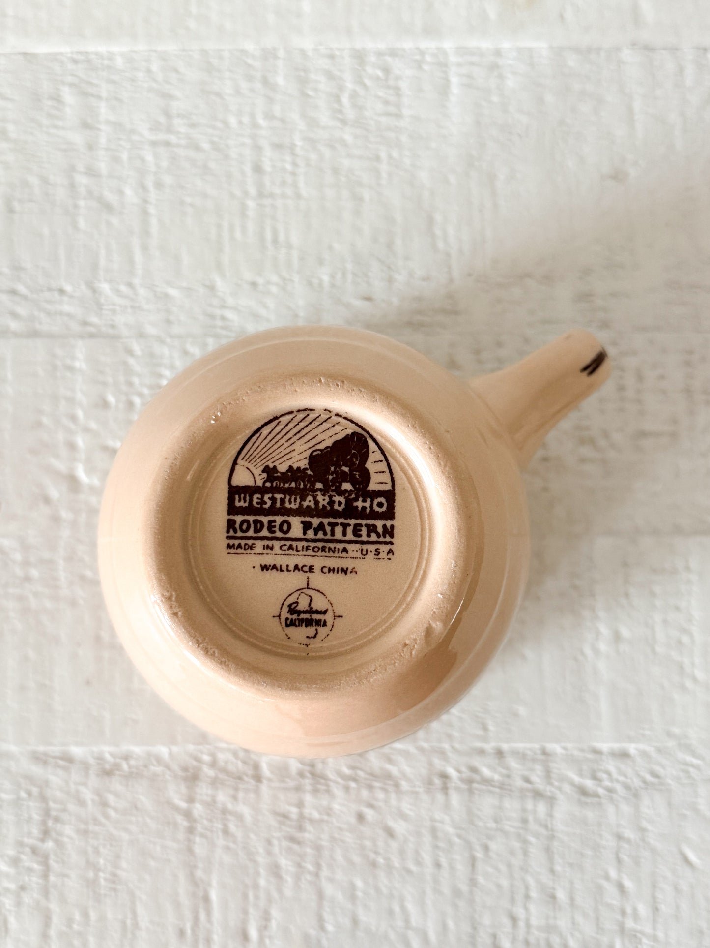 Vintage Westward Ho Cup & Saucer