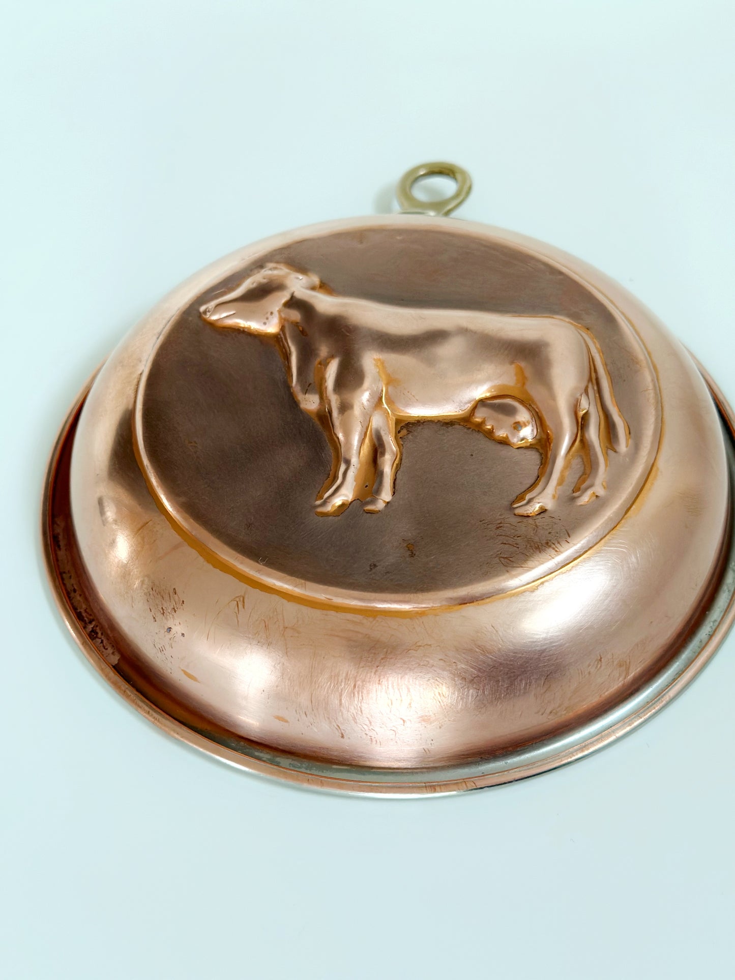 Vintage Copper Cow Mold