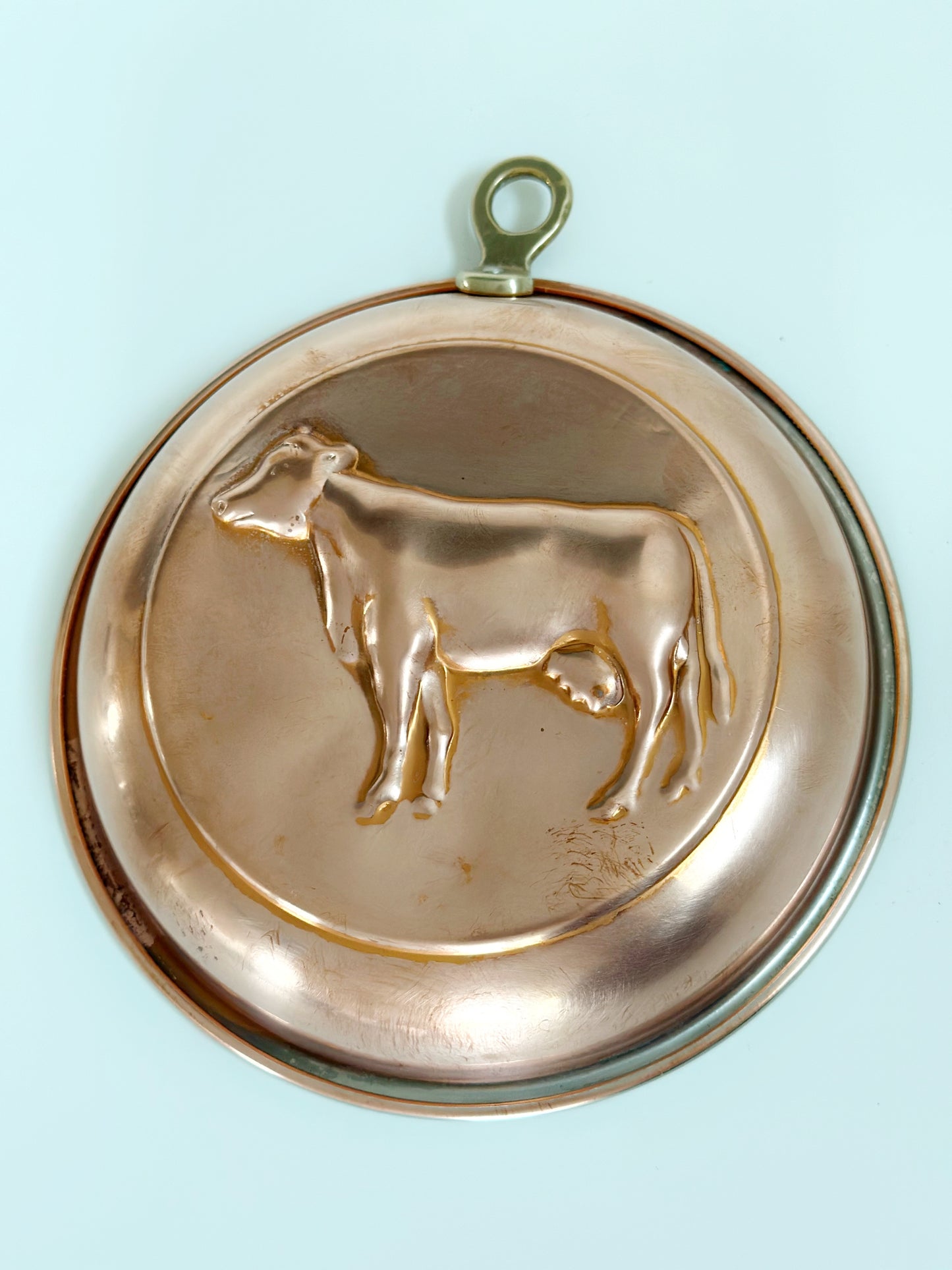 Vintage Copper Cow Mold