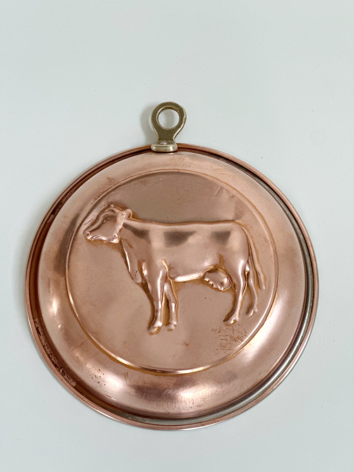 Vintage Copper Cow Mold