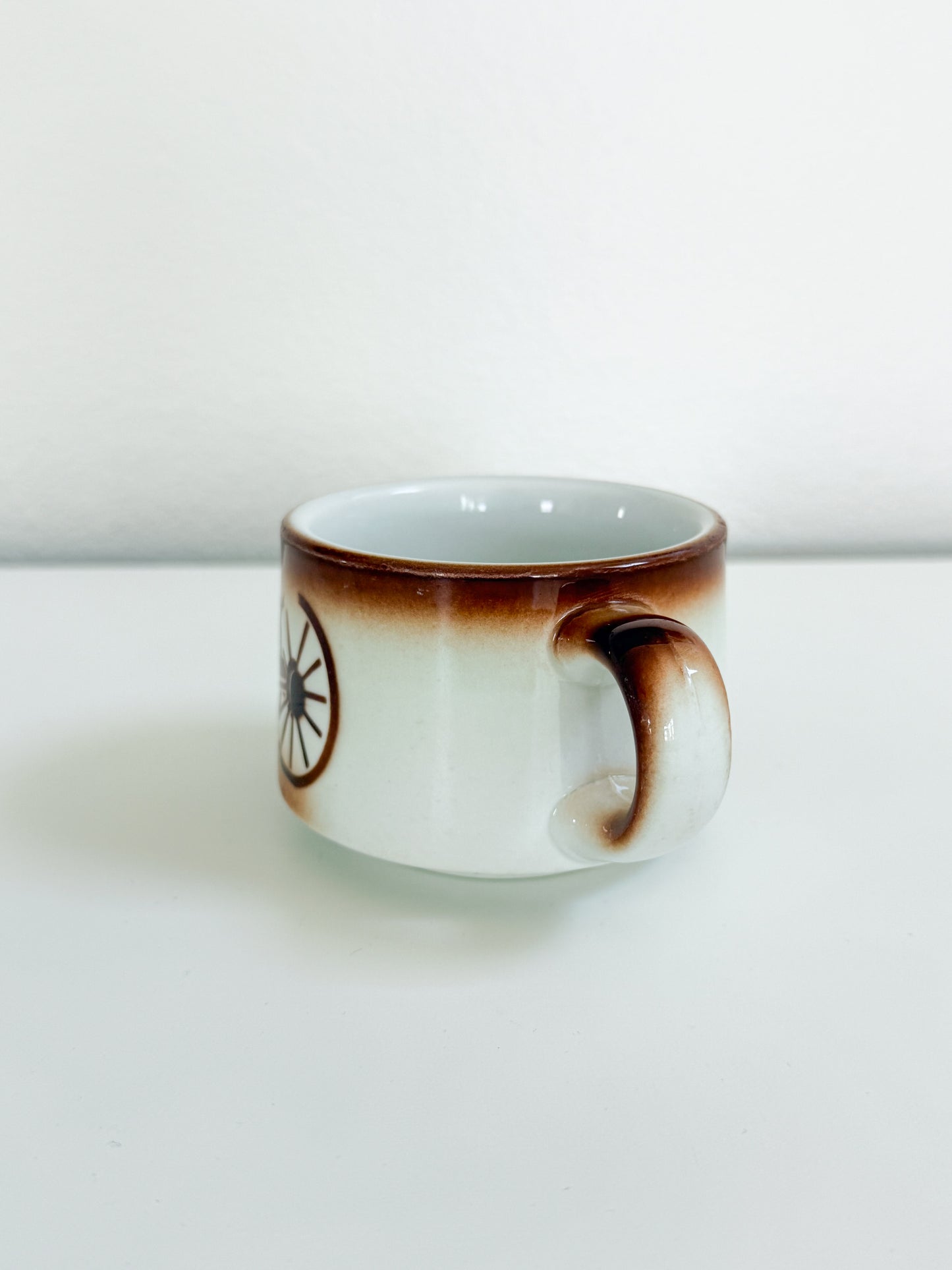 Vintage Wagon Wheel Mug