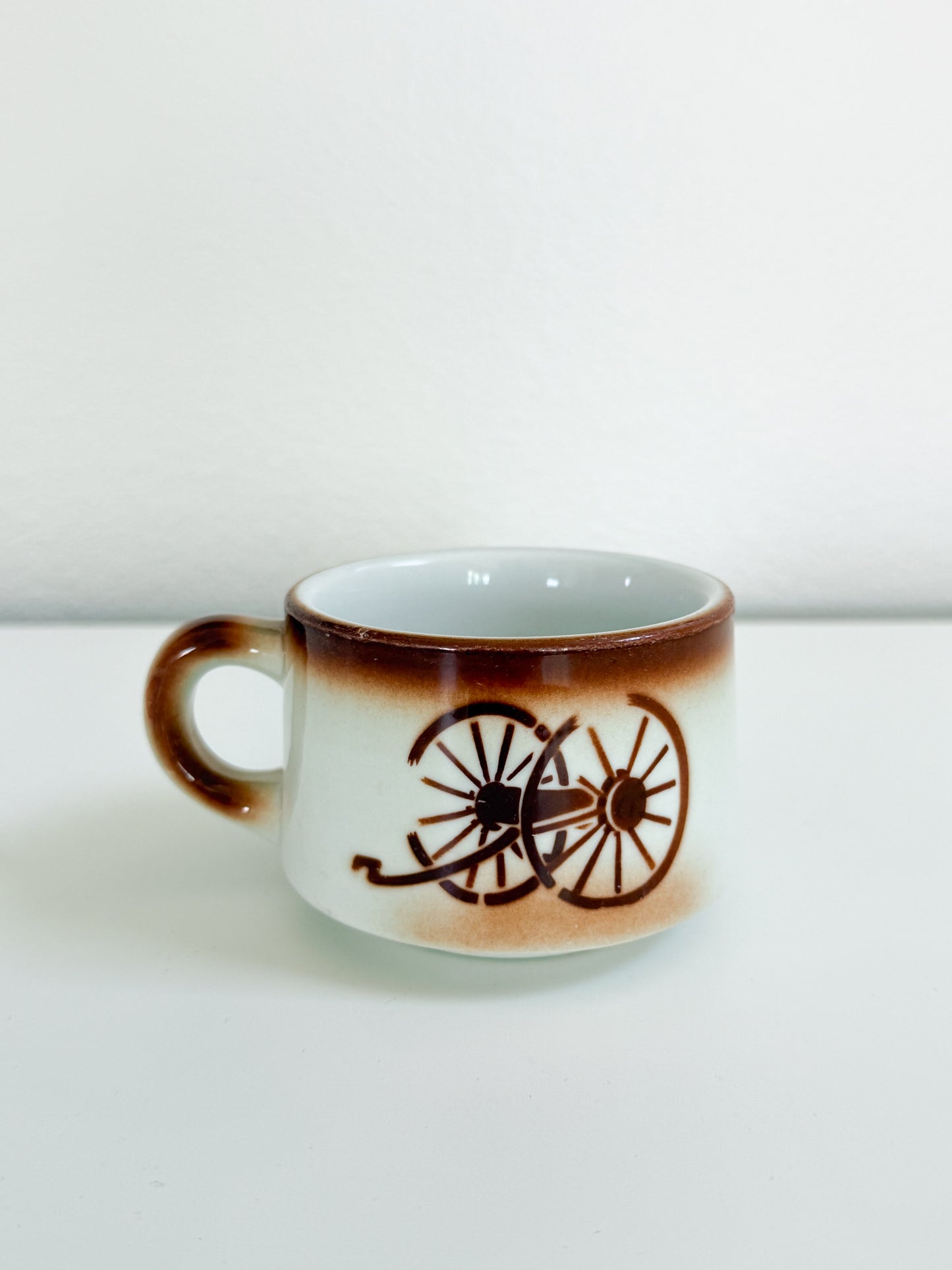 Vintage Wagon Wheel Mug