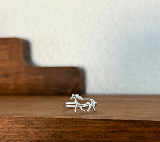 Silver Horse Ring
