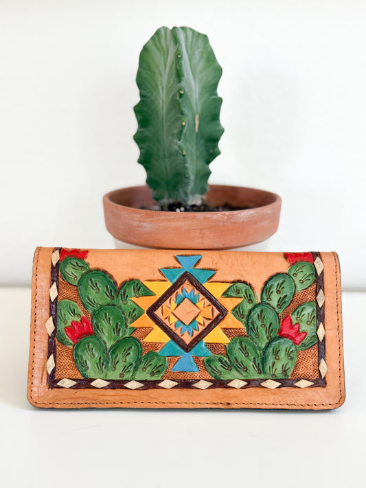 Tooled Cactus Wallet