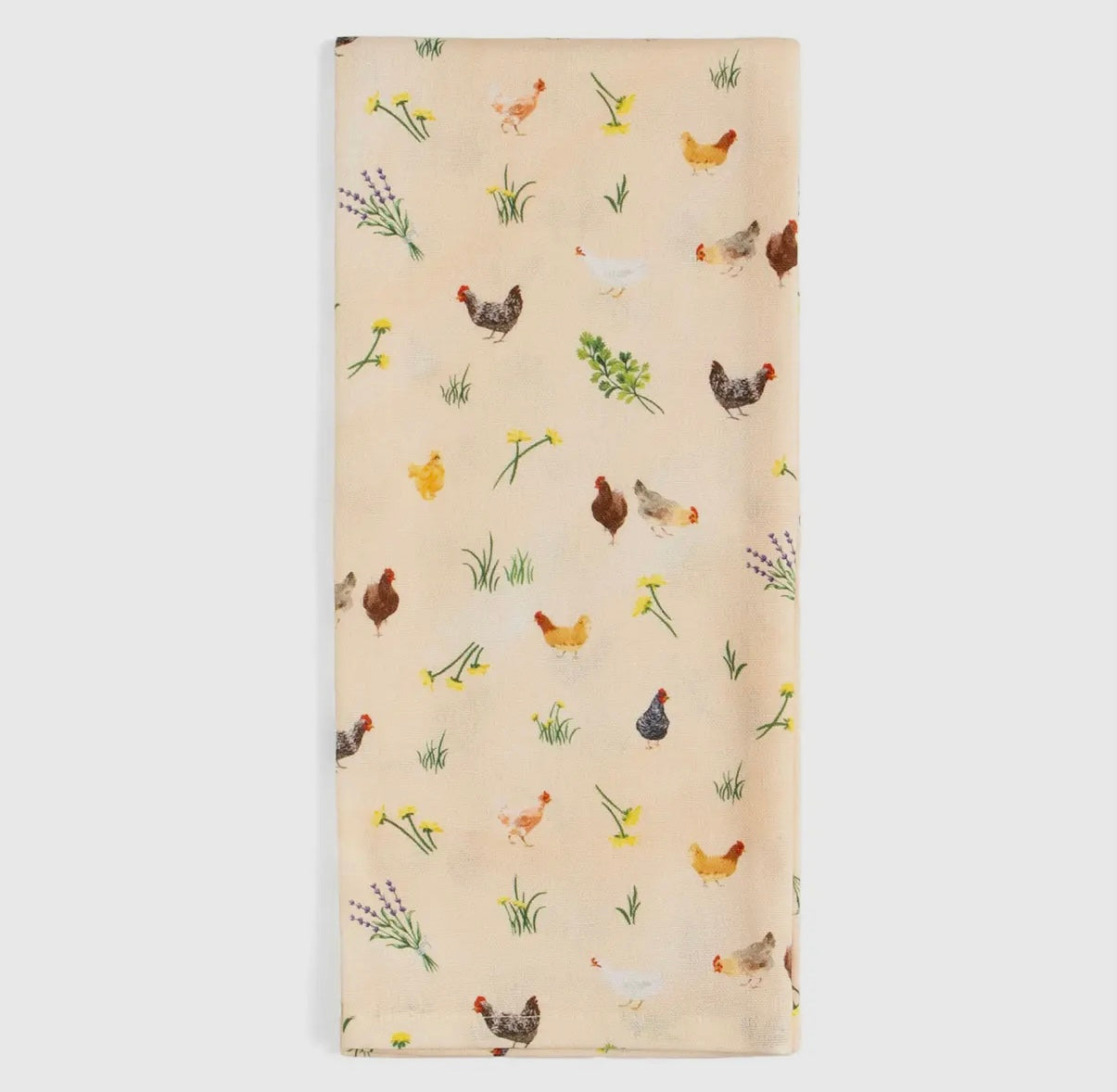 Chicken Meadow Tea Towel
