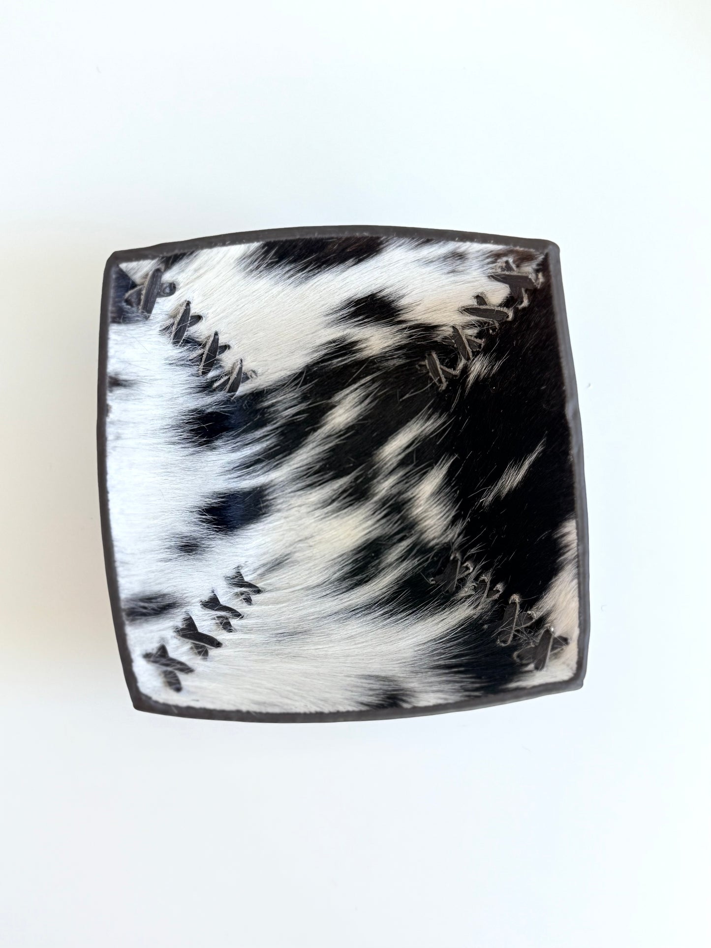 Cowhide Bowl Catch All