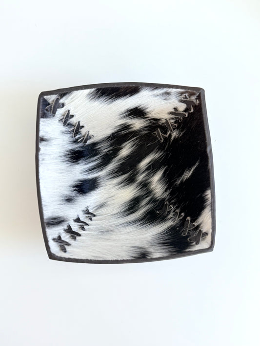 Cowhide Bowl Catch All
