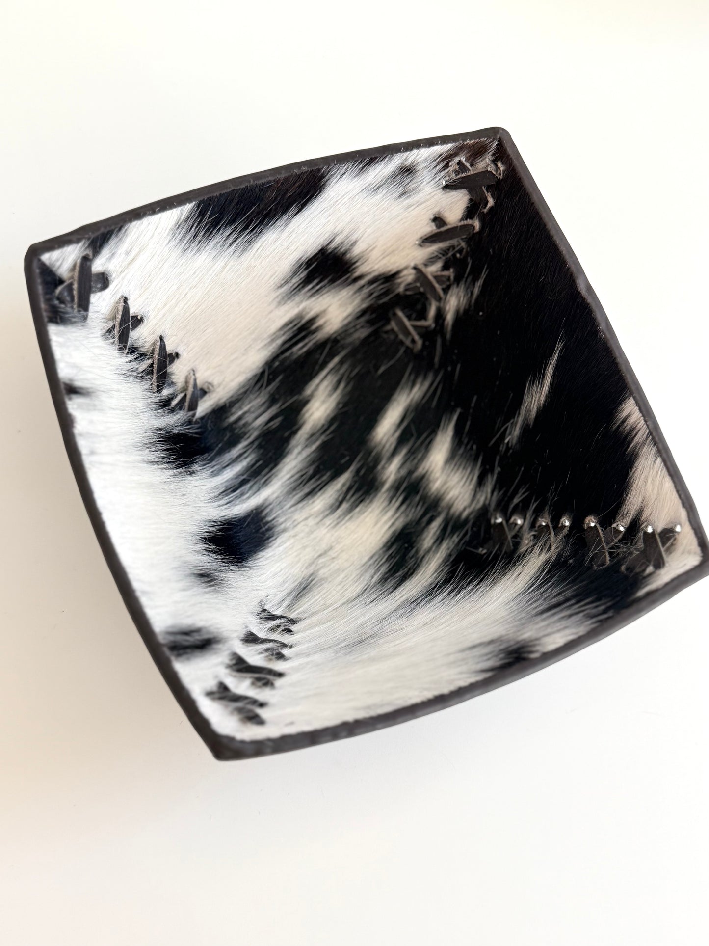 Cowhide Bowl Catch All
