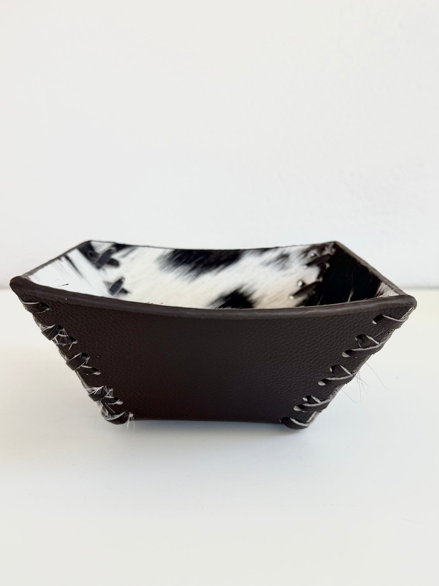 Cowhide Bowl Catch All