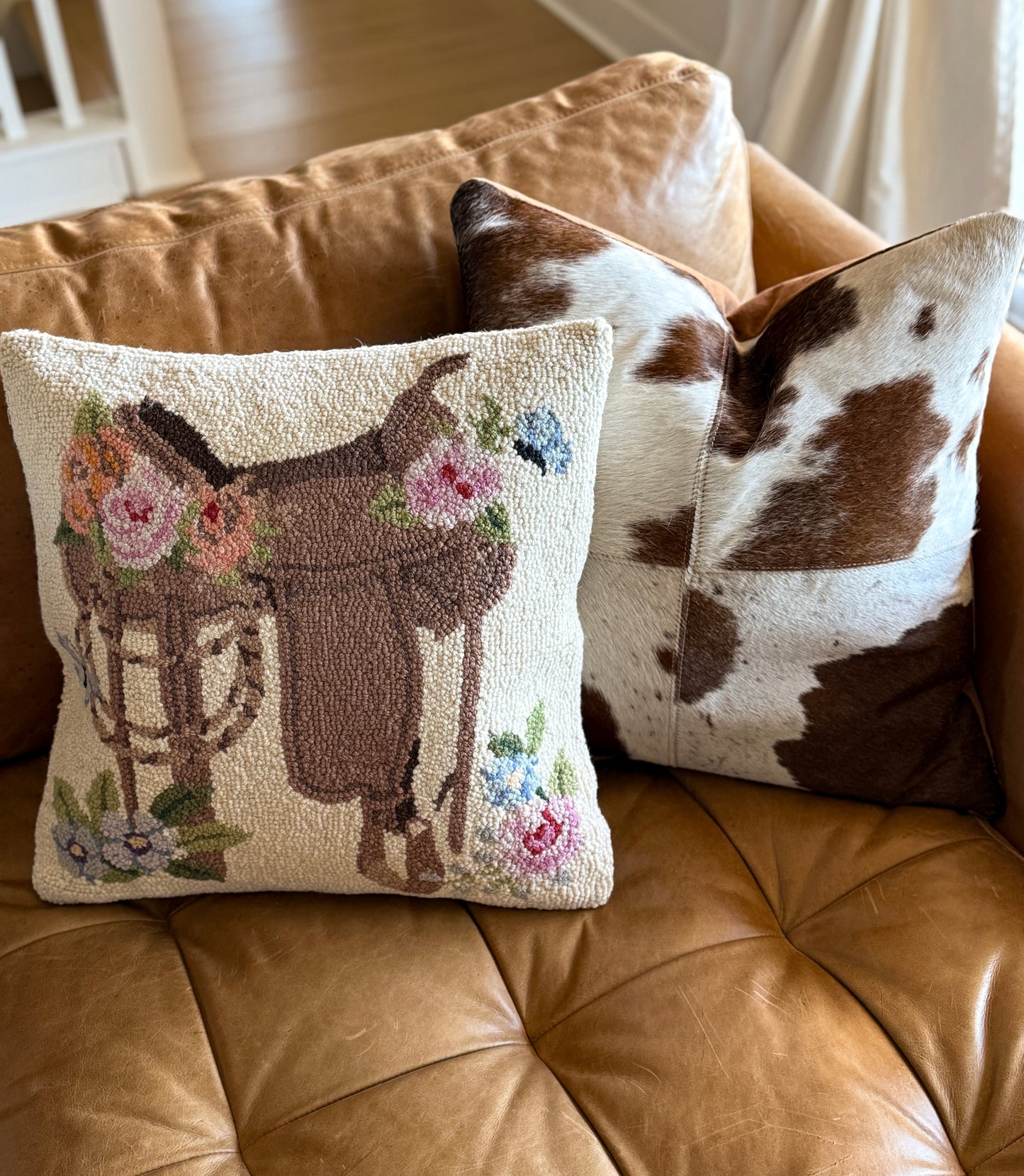 Floral Saddle Pillow