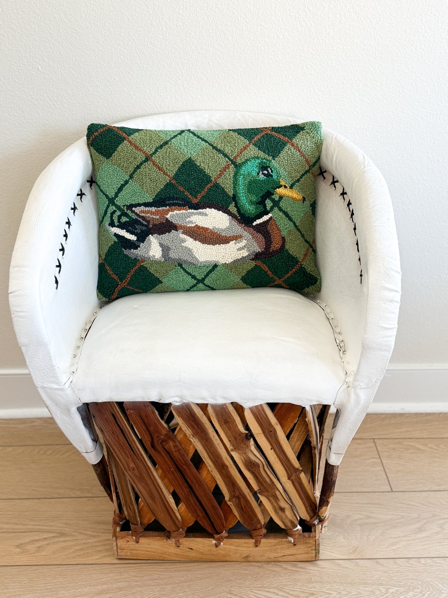 Mallard Plaid Hook Pillow